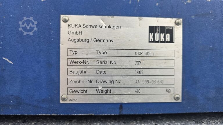 KUKA DKP 400.1 döndürme-eğim konumlandırıcı  