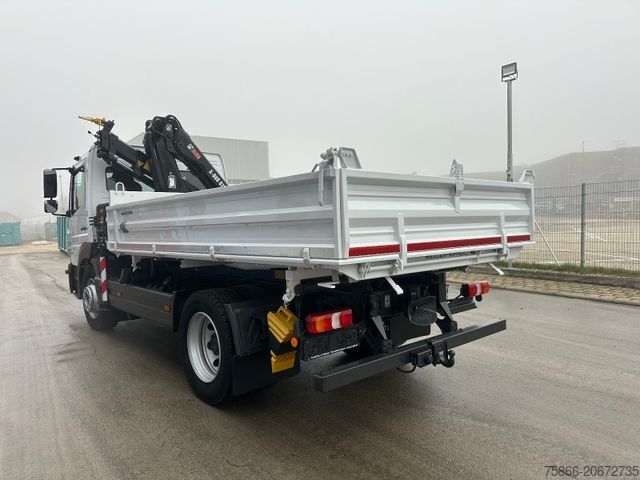 Autokran MERCEDES-BENZ 1224 K Atego3 Kipper 3Seiten Hiab 078 HI Duo