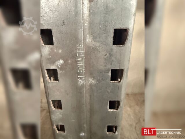 Ağır hizmet tipi endüstriyel raf 33,6 lfm SSI Schäfer PR600 Palettenregal H:1150cm , 4000 kg Fachlast Hochregale