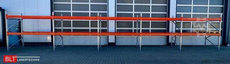 Ağır hizmet tipi raf ca. 100,16 lfm. Palettenregale H: 250 cm Fachlast: 3000 kg , 324 Palettenplätze