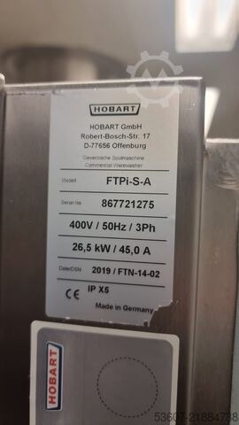 Máquina de lavar loiça de esteira HOBART PREMAX FTPi 2-S-AN-R-DS6