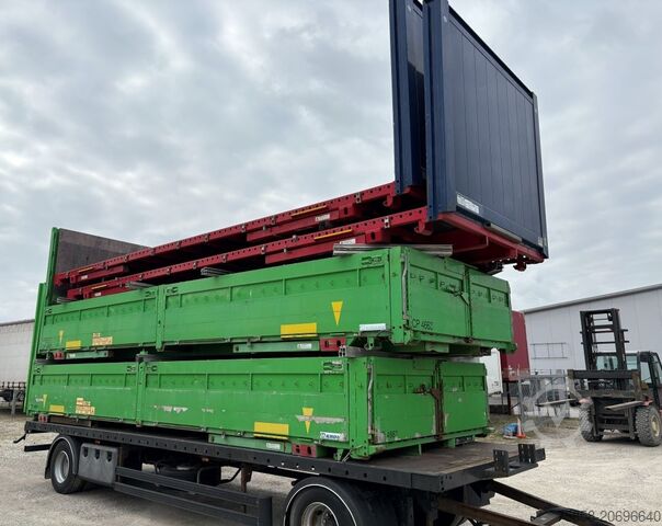 Wissellaadbak Krone Baustoff 7,45m Zurringe Bordwände Türen