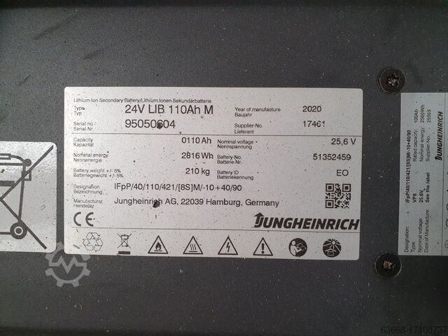 Fodgængerstabler Jungheinrich EJC 216 Li