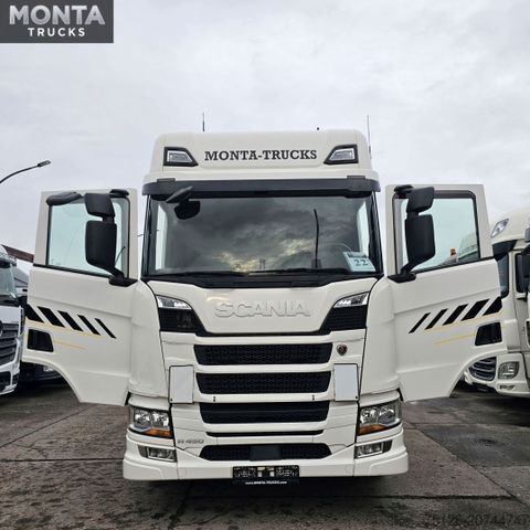Standardowy ciągnik siodłowy SCANIA R 450, Retarder, Standklima, 2 Tanks,1. Hand TÜV