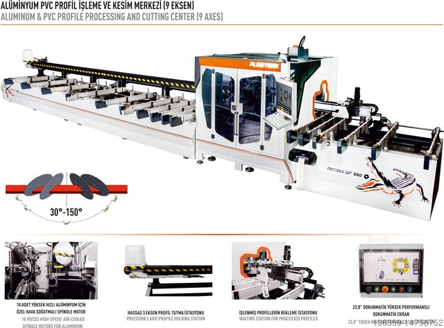 Dobbelt geringssav PLASTMAK PVC ALÜMİNUM İŞLEME MAKİNELERİ SÇ 4550 PROFILE CUTTING AND PROCESSING