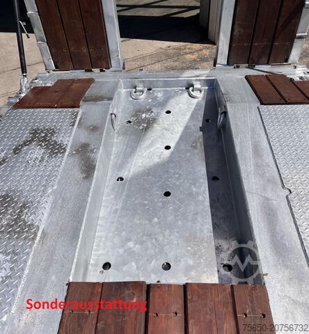 Low loader trailer Möslein T 3-6 VB  3 Achs Tieflader- Anhänger, Verbreiterung