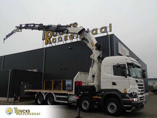 Crane truck Scania R 520 V8 + PALFINGER 72002 6X + JIB 4X + WINCH ...