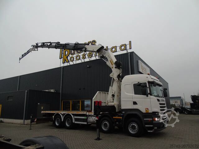 Crane truck Scania R 520 V8 + PALFINGER 72002 6X + JIB 4X + WINCH ...