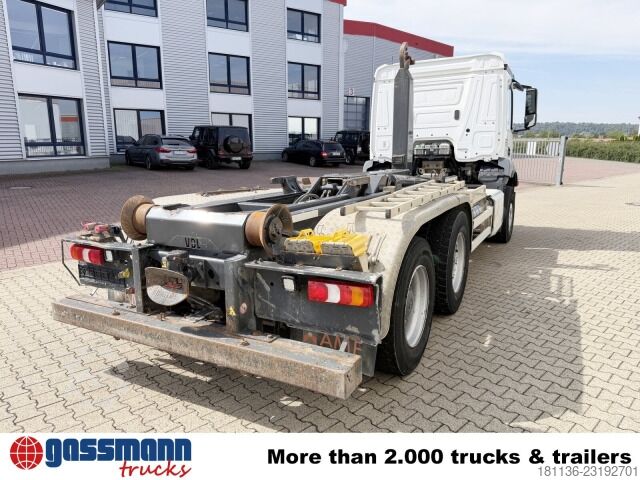 Camião porta-contentores de gancho Mercedes-Benz Antos 2636 L 6x4, VDL S 21-550 Abrollanlage