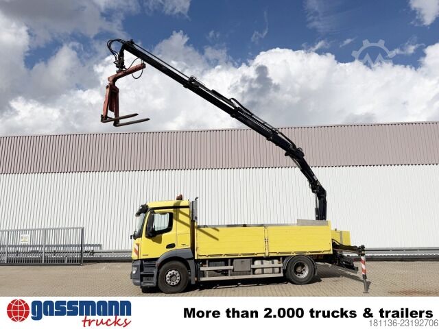 Tractora standard Mercedes-Benz Antos 1832 L 4x2, Heckkran Hiab 111BS-3 HiDuo,