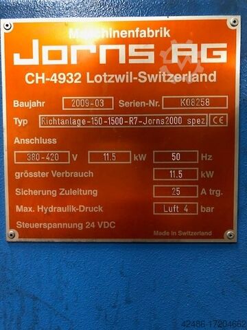 Opdelingsanlæg Jorns MSC-150-1500-RO-SA-JORNS2000