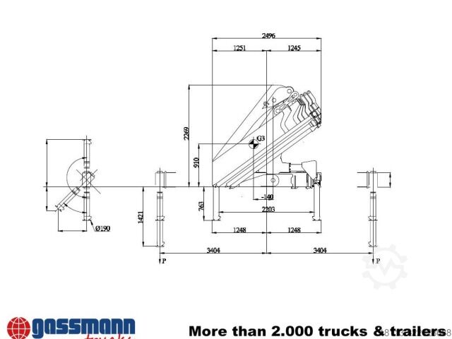Jeřáb na nákladním automobilu HIAB X 228 E-5 HIDUO, Funk