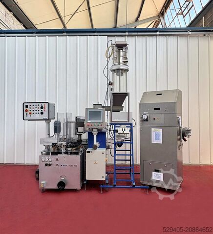 Automatyczna linia napełniająco-zamykająca do puszek / słoików / konserw / sztywnych opakowań Indosa Matic 100