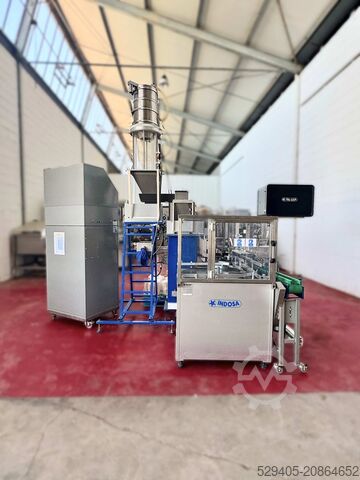 Automatyczna linia napełniająco-zamykająca do puszek / słoików / konserw / sztywnych opakowań Indosa Matic 100