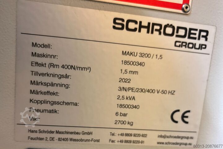 Pladefolder Schröder MAKU 3200