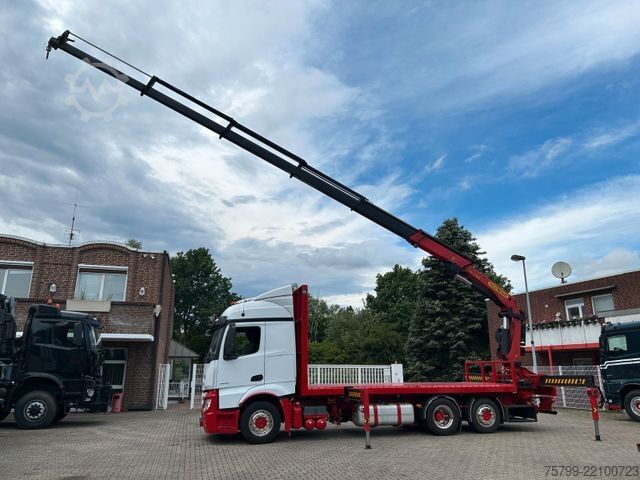 Jeřáb na nákladním automobilu MERCEDES-BENZ 2642 Pritsche Plattform BDF+PK 27000 Kran+Seilw.