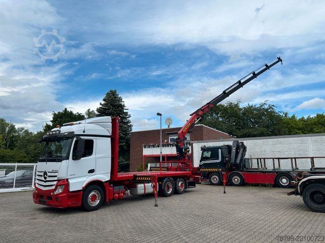 Jeřáb na nákladním automobilu MERCEDES-BENZ 2642 Pritsche Plattform BDF+PK 27000 Kran+Seilw.