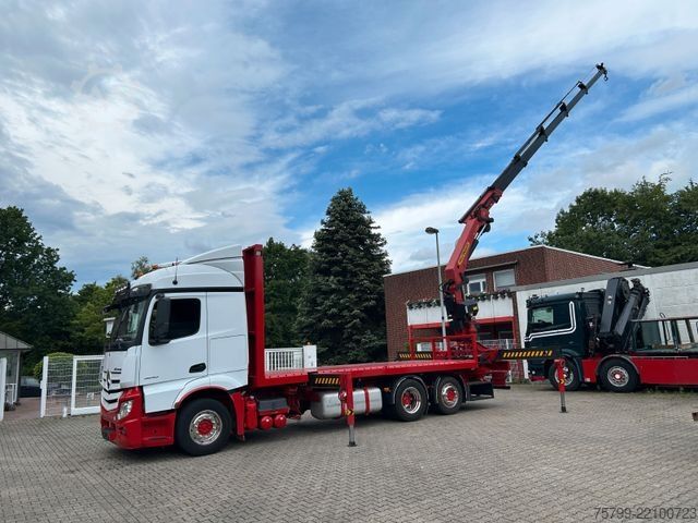 Jeřáb na nákladním automobilu MERCEDES-BENZ 2642 Pritsche Plattform BDF+PK 27000 Kran+Seilw.