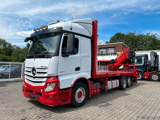 Jeřáb na nákladním automobilu MERCEDES-BENZ 2642 Pritsche Plattform BDF+PK 27000 Kran+Seilw.