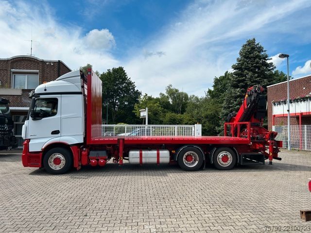 Jeřáb na nákladním automobilu MERCEDES-BENZ 2642 Pritsche Plattform BDF+PK 27000 Kran+Seilw.