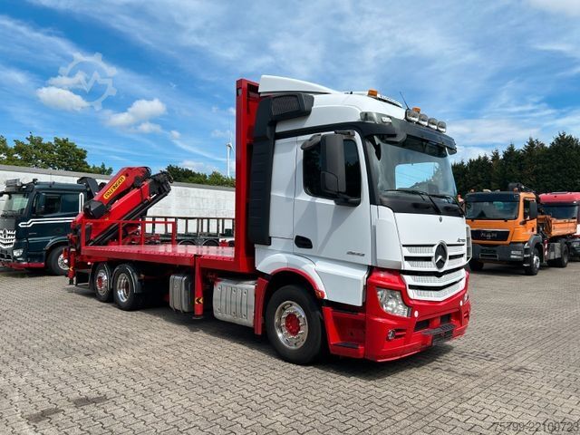 Jeřáb na nákladním automobilu MERCEDES-BENZ 2642 Pritsche Plattform BDF+PK 27000 Kran+Seilw.