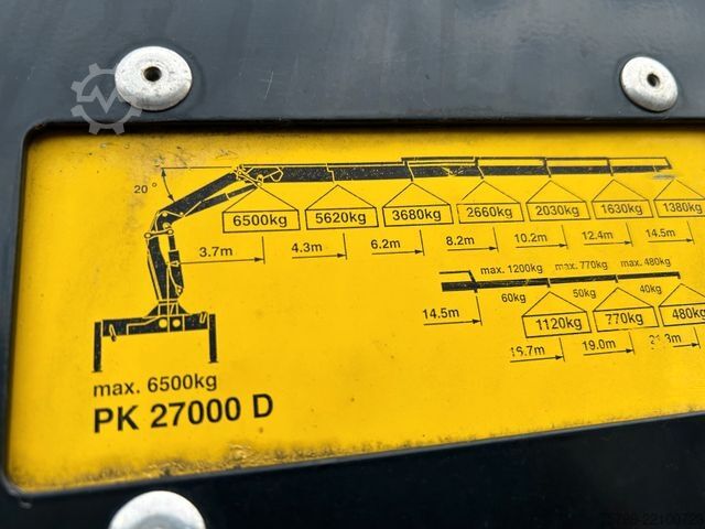 Jeřáb na nákladním automobilu MERCEDES-BENZ 2642 Pritsche Plattform BDF+PK 27000 Kran+Seilw.