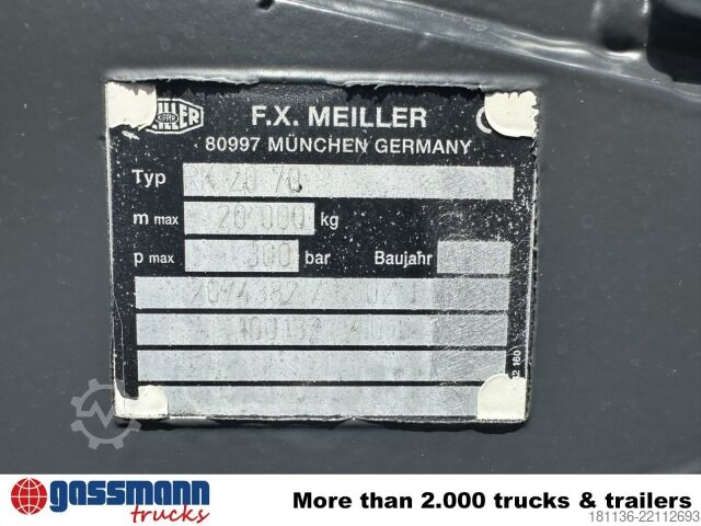 Φορτηγό γερανός roll-off Iveco Stralis AD260S36 6x2/4, EEV, Meiller RK 20.70,