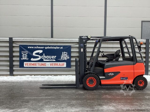 Elektrisk 4 -hjulig gaffeltruck Linde E40L-01/600 Container Version