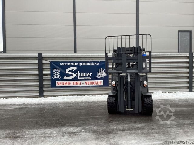 Elektrisk 4 -hjulig gaffeltruck Linde E40L-01/600 Container Version