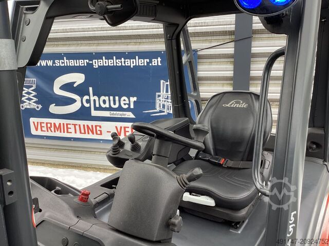 Elektrisk 4 -hjulig gaffeltruck Linde E40L-01/600 Container Version