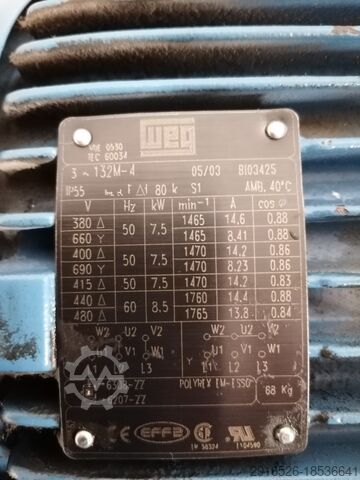 Rotary vane vacuum pump Busch RA 0255 D 5Z2 DFZZ