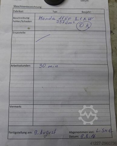 Benzinemotor 11 pk Honda GX340