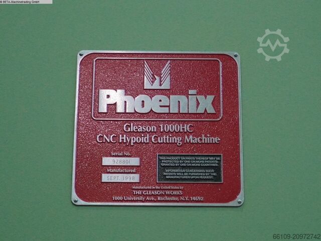 Kronhjulsfräsmaskin – rak kugghöjd GLEASON PHOENIX 1000 HC