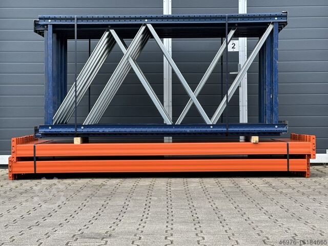 Palletstelling Stellingen hoogbouwmagazijn Mecalux / 25.3 lfm. / St.: 2.300x1.100mm / Tr.: 2.700 mm