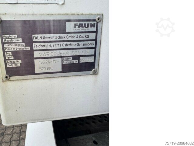 Śmieciarka Mercedes-Benz 2635 6x2 Econic Euro6/Faun Vario II 524