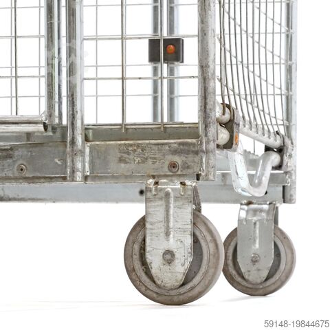 Gebruikte Anti-diefstal rolcontainer a-frame nestbaar - L:850 x B:670 x H:1850mm - Grijs Kruizinga 98-7420GB