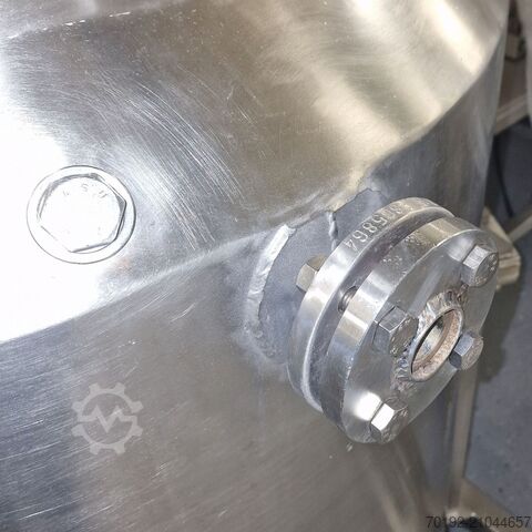 550litrová tlaková nádoba z nerezové oceli V2A s možností ohřevu/chlazení a s vrtulovým míchadlem. Seitz B0111