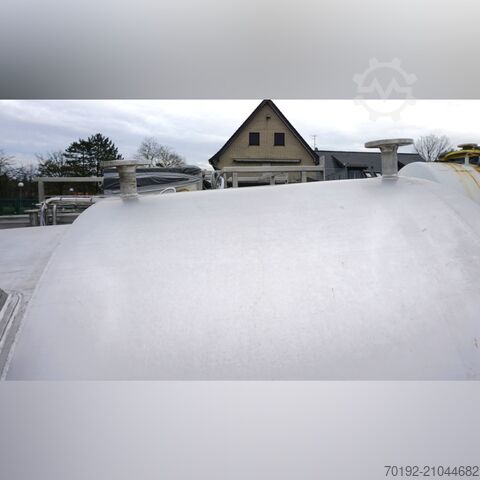 Reator a vácuo suspenso de 2410 litros, aquecível/resfriável, em V4A com agitador de viga. Roscher Apparatebau K0197