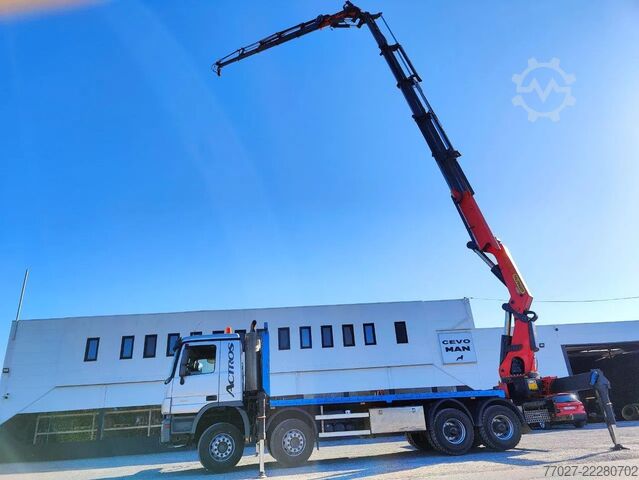 Kranwagen Mercedes-Benz Actros 4151 V8 8x4 Dakdekkerskraan / montagekra...