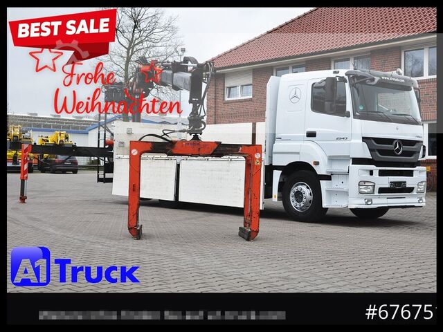 Vrachtauto met open laadbak MERCEDES-BENZ Axor 2543, Atlas 170.2 Kran, Lift-Lenkachse,