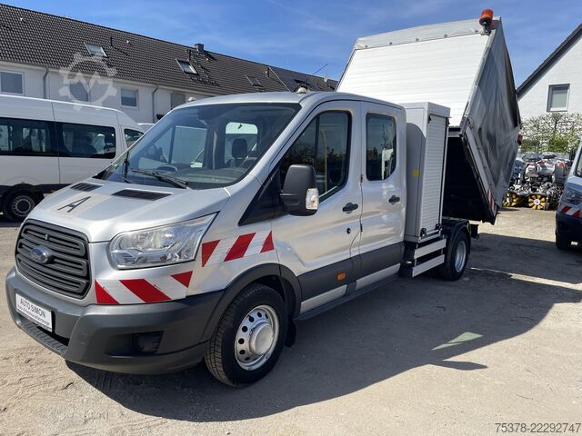 Transportador con plataforma y toldo Ford Transit Kipper aus 1.Hand+Klima+AHK+EU5