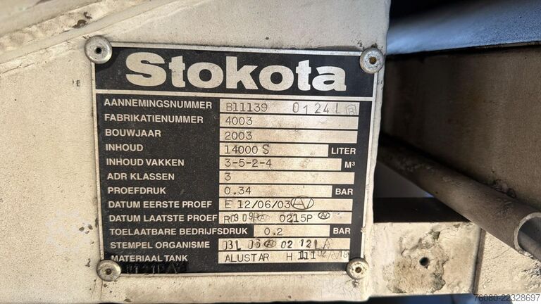 Tankwagen DAF CF 85.340 (STOKOTA 4 COMPARTIMENTS / 14000 L / ...