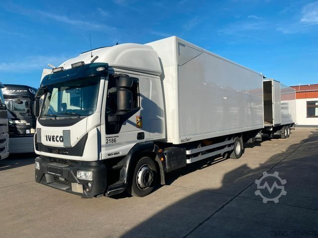 Samochód ciężarowy typu furgon IVECO EUROCARGO 120E250 * MOTORSCHADEN * SCHLAFKABINE