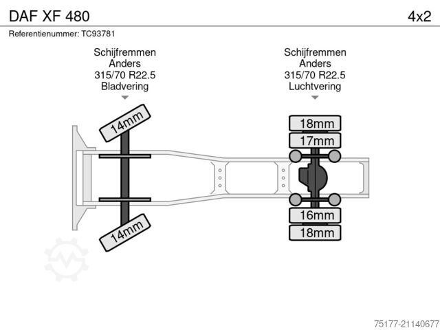 Standaard-SZM DAF XF 480