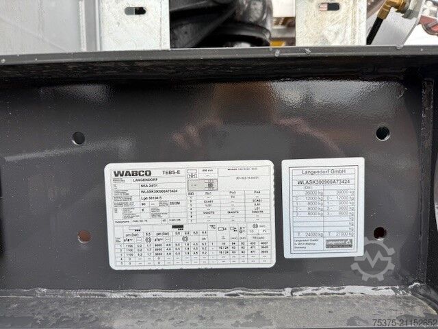 Kippers oplegger Langendorf SKA 24/31  VERMIETFAHRZEUG sofort verfügbar 25 cbm