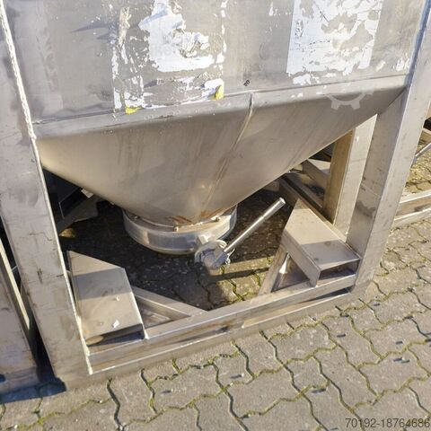 Container pentru vrac de 2000 de litri fabricat din V2A  