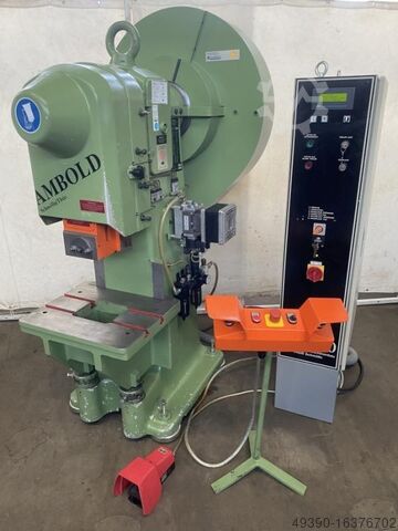 Tek kolonlu eksantrik pres, eksantrik delme presi, AMBOLD WMW AUE PEEV 25.2