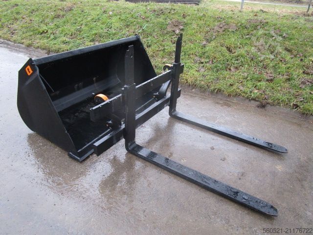 Pala cargadora Weidemann 3070 CX80 - NEUE Schaufel + neue Palettengabel