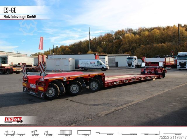 Semirremolque de plataforma baja FAYMONVILLE Gigamax Tiefbett 1+3