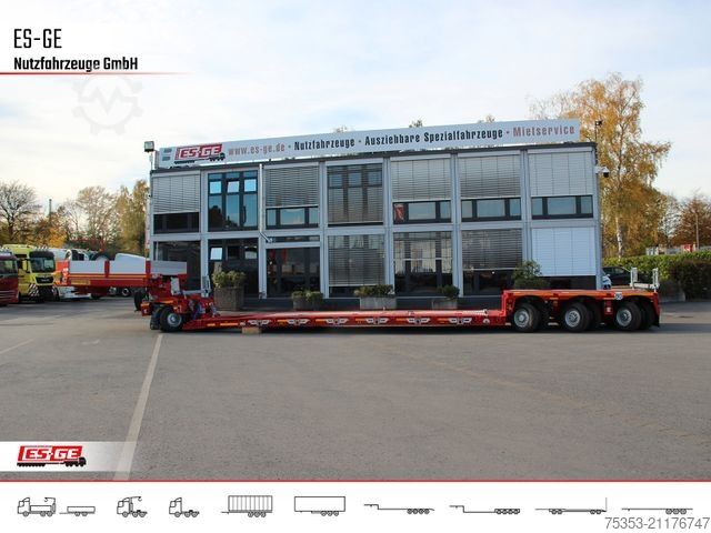 Semirremolque de plataforma baja FAYMONVILLE Gigamax Tiefbett 1+3